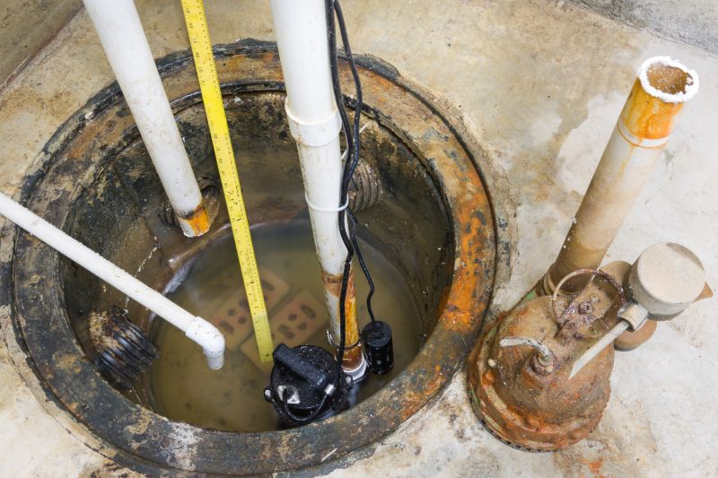 Sump Pump Installation in Progress